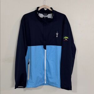 Ralph Lauren Polo Men's Navy and Light Blue Golf Jacket